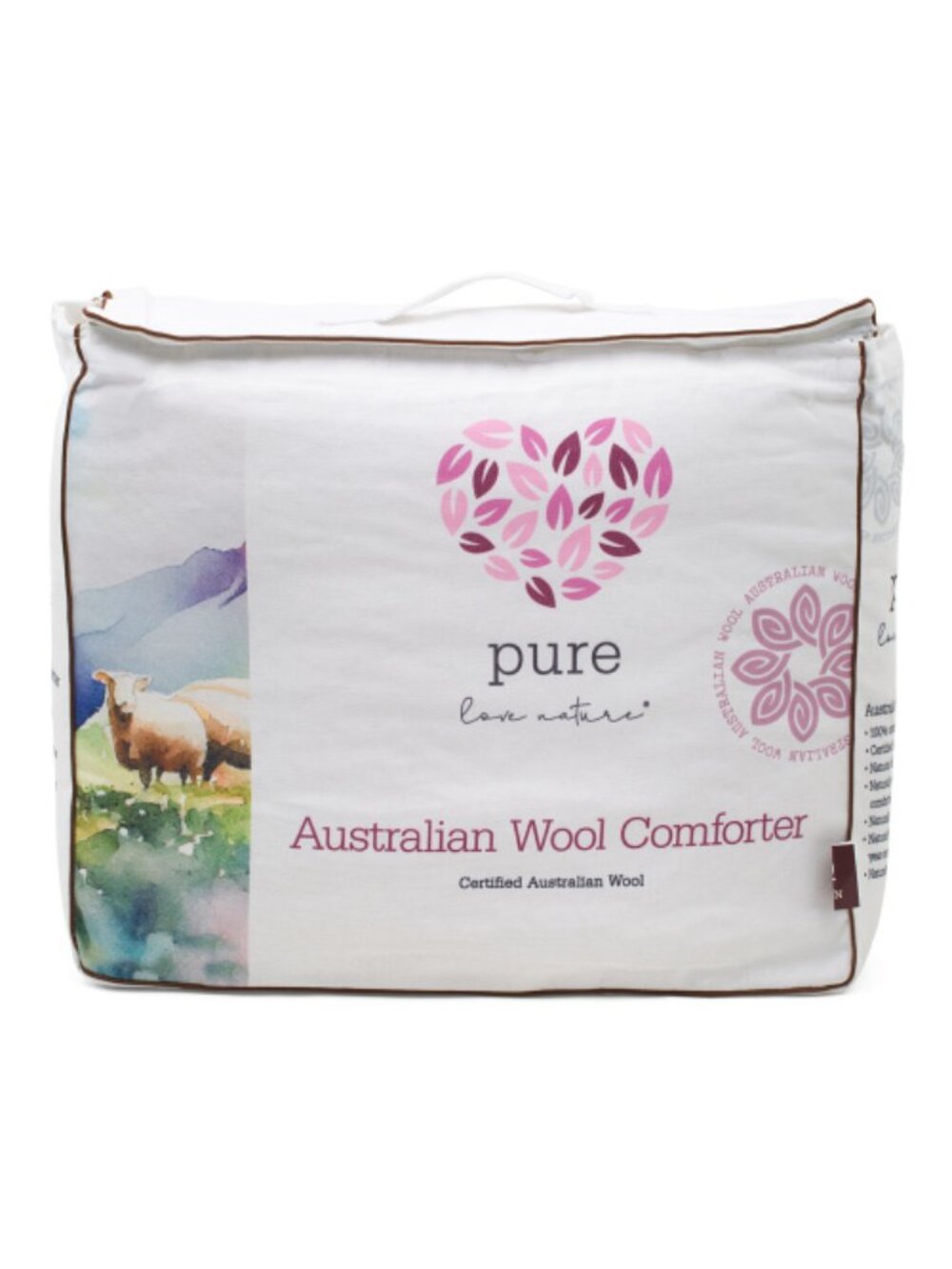 LOVE NATURE Australian Wool Filled All Year Round Duvet Insert
